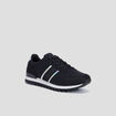 Runnings crantées à lacets noir femme