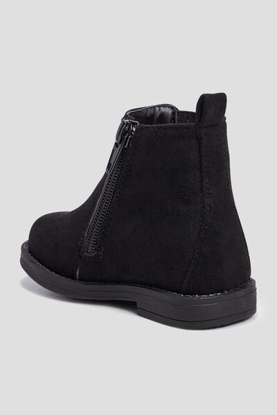 Bottines pailleté chelsea zippées noir bébé fille