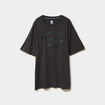 T-shirt manches courtes coton Superman gris fonc&eacute; homme