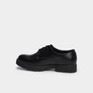 Derbies pied large crant&eacute;es noir femme