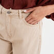 Jeans mom coton sable femme