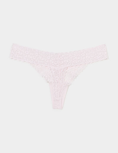Lot 3 strings dentelle rouge femme