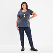 T-shirt coton Étrange Noël de Mr Jack gris femme grande taille