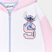Sweat zipp&eacute; &agrave; capuche Stitch multicolore fille
