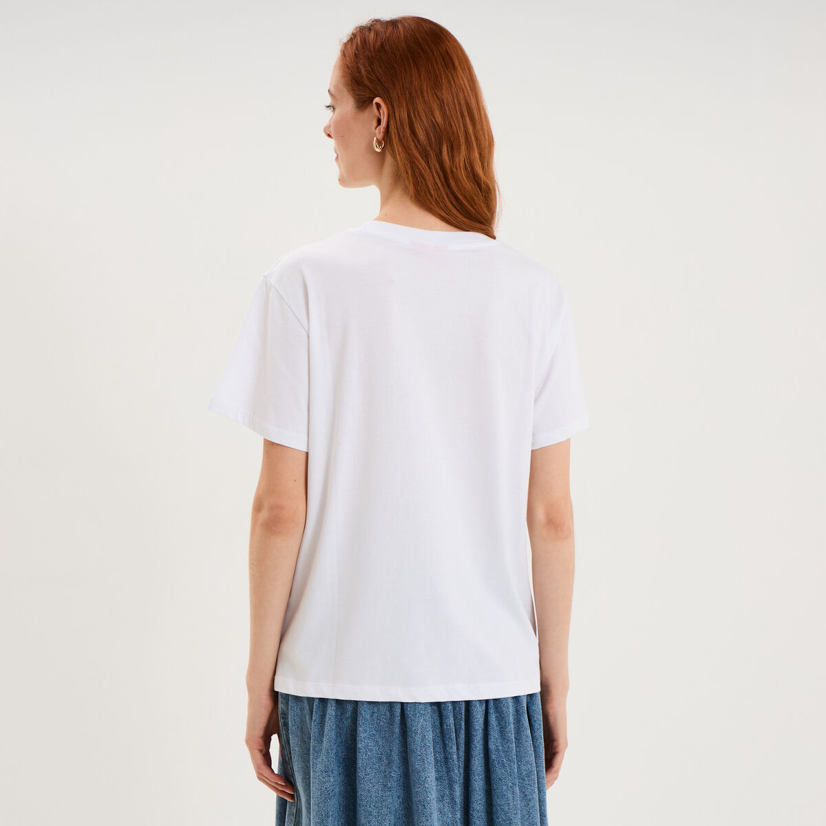 T-shirt manches courtes coton Coca Cola blanc femme