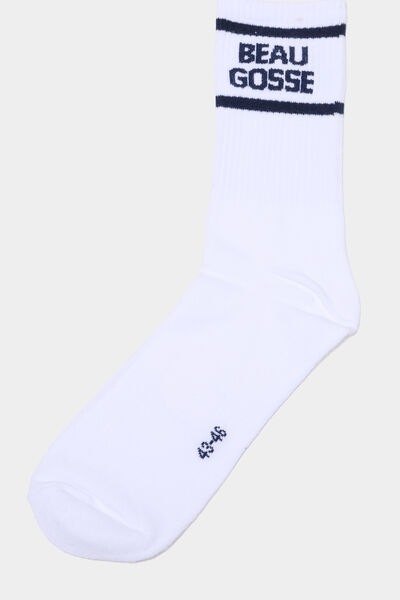 Chaussettes de sport blanc homme
