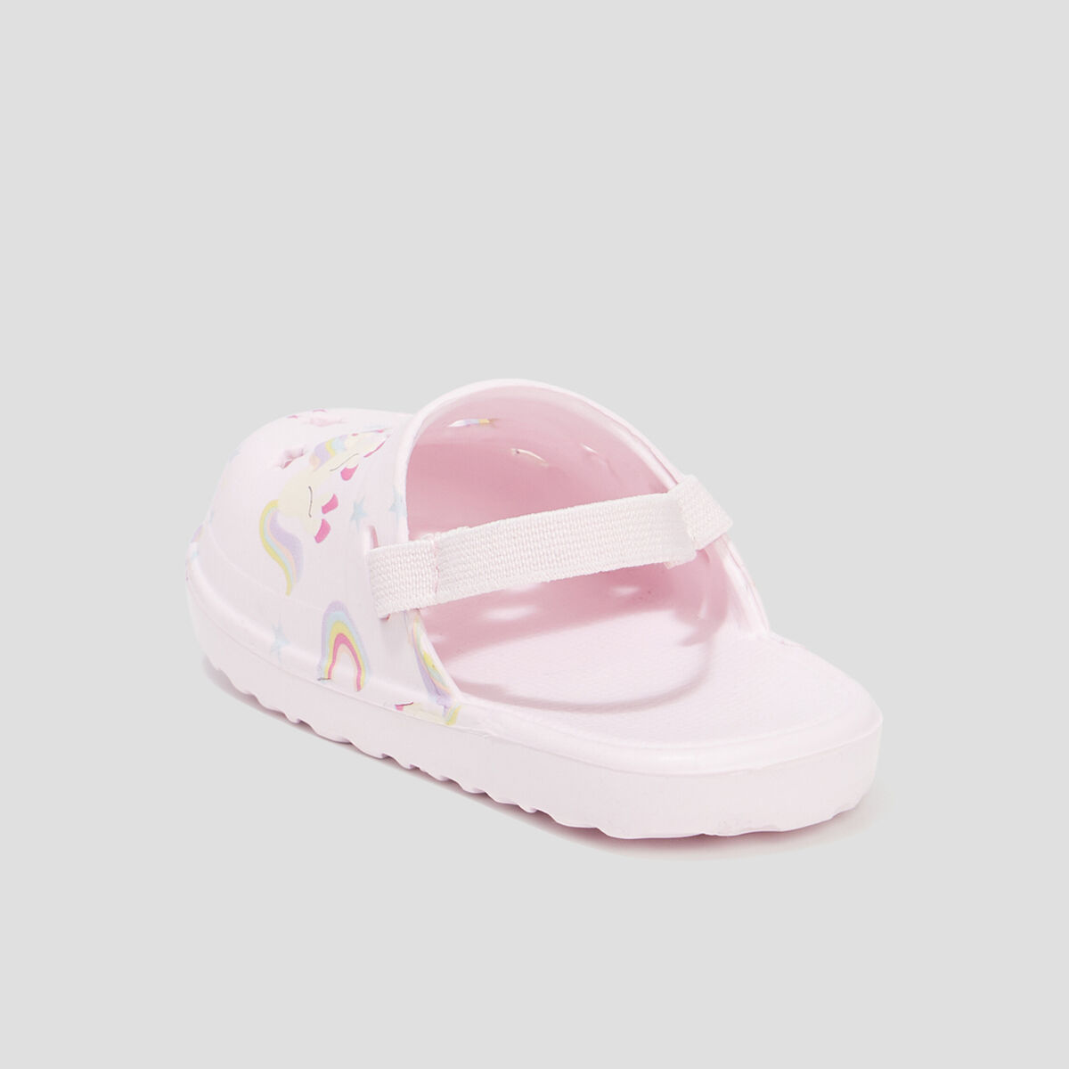 Sabots de plage à brides élastiquées multicolore bébé fille