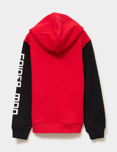 Sweat zippé à capuche Spider-Man rouge garçon