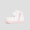 Baskets montantes zippées Minnie rose bébé fille