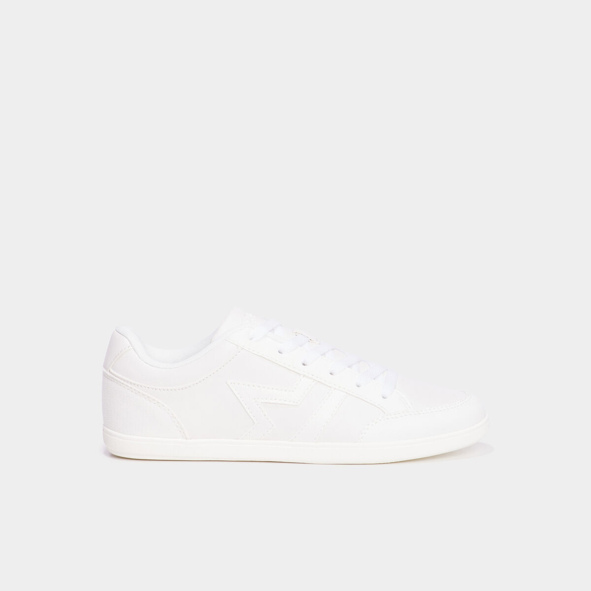 Tennis basses &agrave; lacets blanc femme