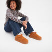 Bottines compensées fourrées Creeks marron femme