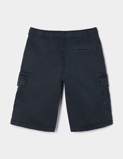 Short cargo bleu marine garçon
