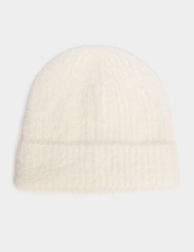Bonnet ivoire femme