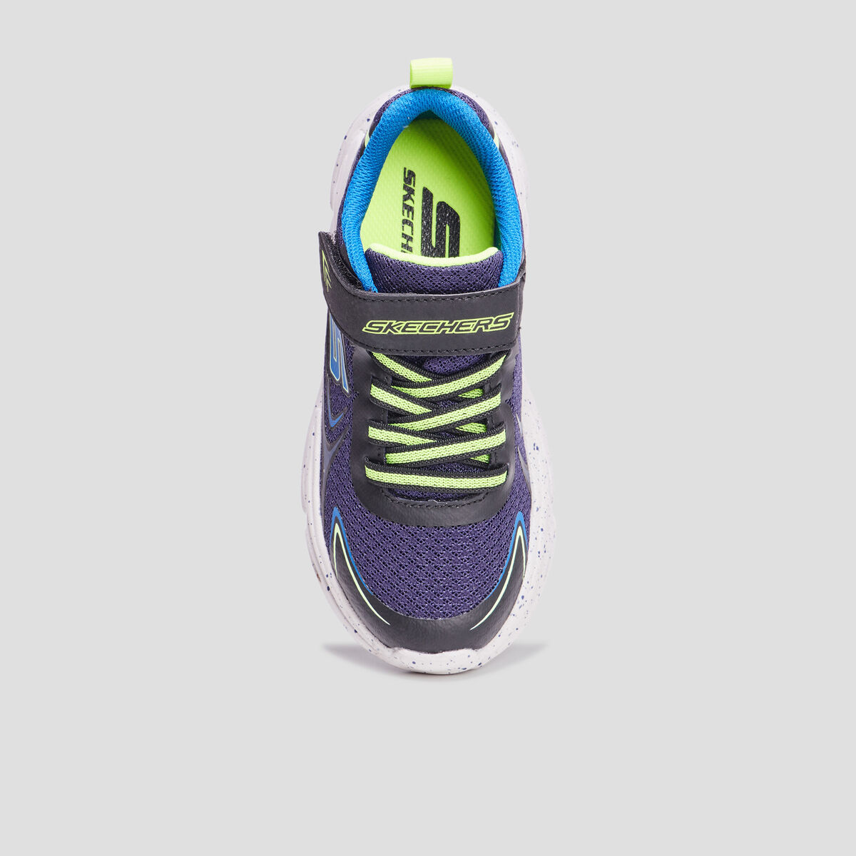 Baskets running Skechers Wavertronic bleu garçon