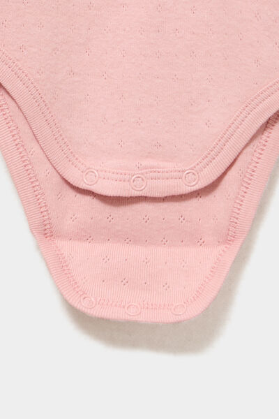 Lot 3 bodies US coton manches longues rose b&eacute;b&eacute;