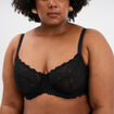 Soutien-gorge embo&icirc;tant dentelle noir femme grande taille