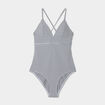 Maillot de bain une pi&egrave;ce bleu femme