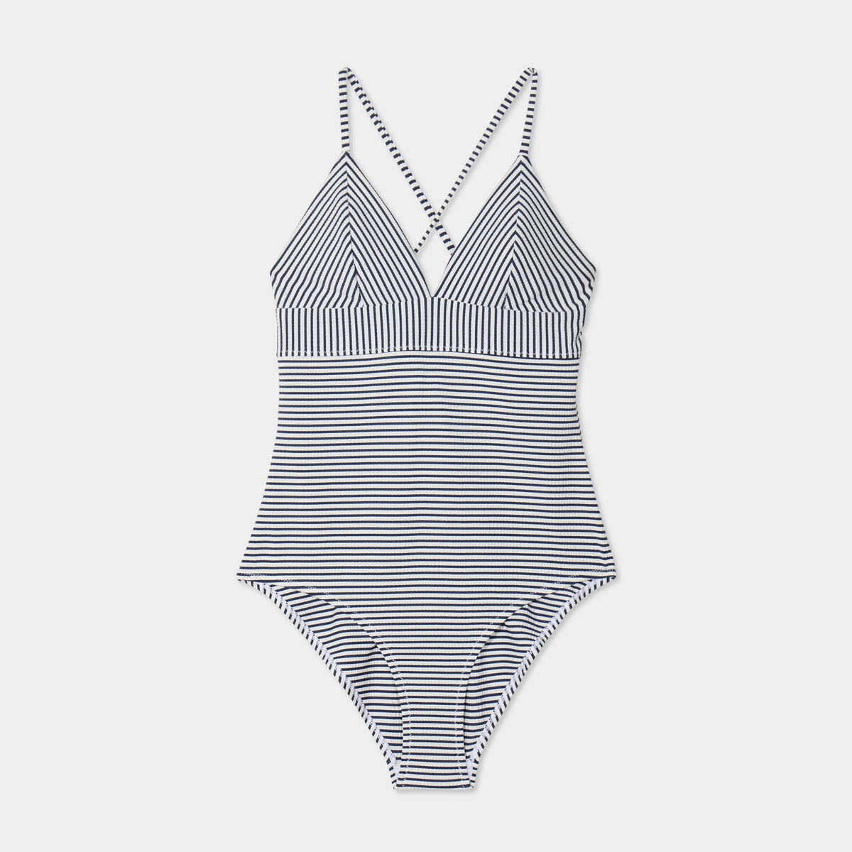 Maillot de bain une pi&egrave;ce bleu femme