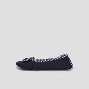 chaussons ballerines isotoner bleu marine femme Chaussons ballerines Isotoner bleu marine femme