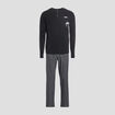 Ensemble pyjama 2 pièces noir homme