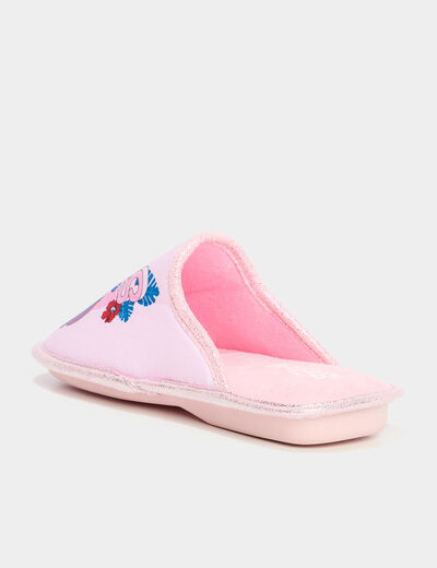 Chaussons mules Stitch rose femme