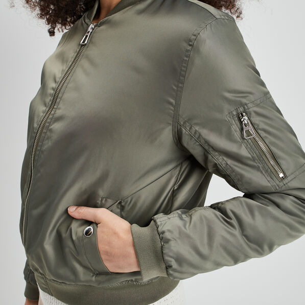 blouson bombers vert kaki femme Blouson bombers vert kaki femme