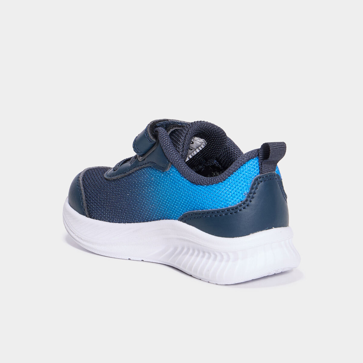 Baskets running à scratchs bleu bébé garçon