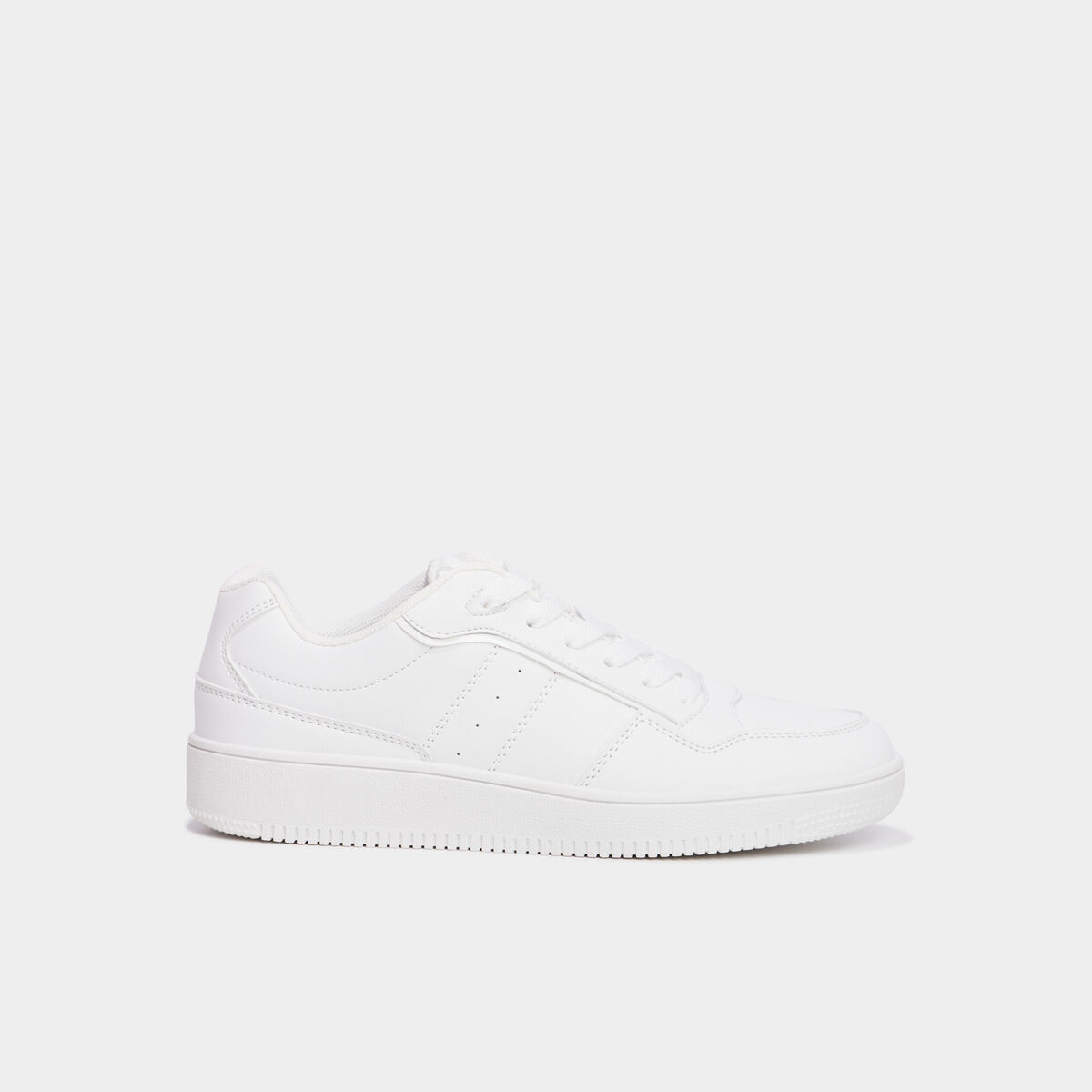 Tennis basses semelle &eacute;paisse Creeks blanc femme