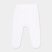 Lot 2 pantalons naissance coton blanc b&eacute;b&eacute;