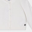 Gilet manches longues ivoire fille