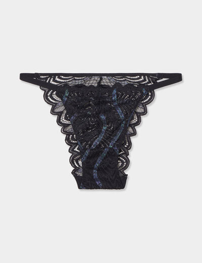 Culotte en dentelle noir femme