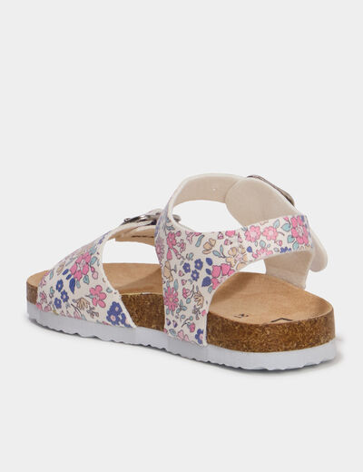 Sandales &agrave; paillettes multicolore b&eacute;b&eacute; fille