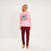Ensemble pyjama 2 pi&egrave;ces Stitch rose femme