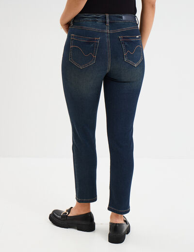 Jean stretch slim 7/8 ème denim dirty femme