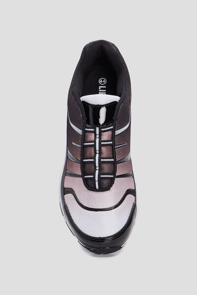Baskets plates Liberto noir homme
