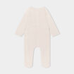 Pyjama dors-bien avec effet velours creme b&eacute;b&eacute;