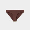 Culotte microfibre sans coutures marron femme