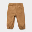 Pantalon jogger bas &eacute;lastiqu&eacute; coton marron b&eacute;b&eacute; gar&ccedil;on