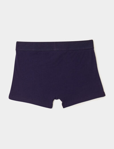 Lot 3 boxers coton bleu homme