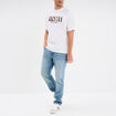 T-shirt manches courtes coton Nirvana blanc homme