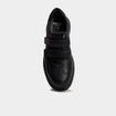 Baskets &agrave; scratchs confort noir homme