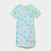 Chemise de nuit mi-longue coton Stitch vert clair fille