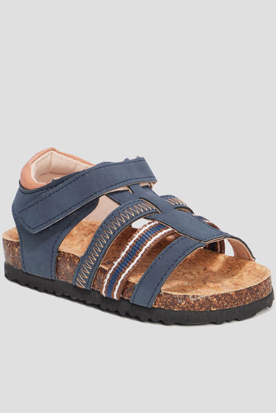 Sandales à scratchs Creeks Prago bleu marine garçon