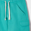 Short droit vert émeraude garçon