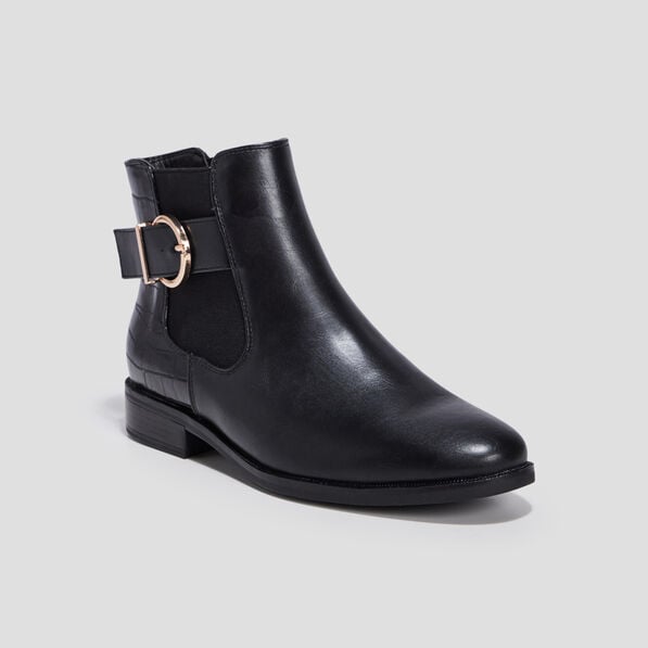 bottines chelsea plates noir femme Bottines chelsea plates noir femme