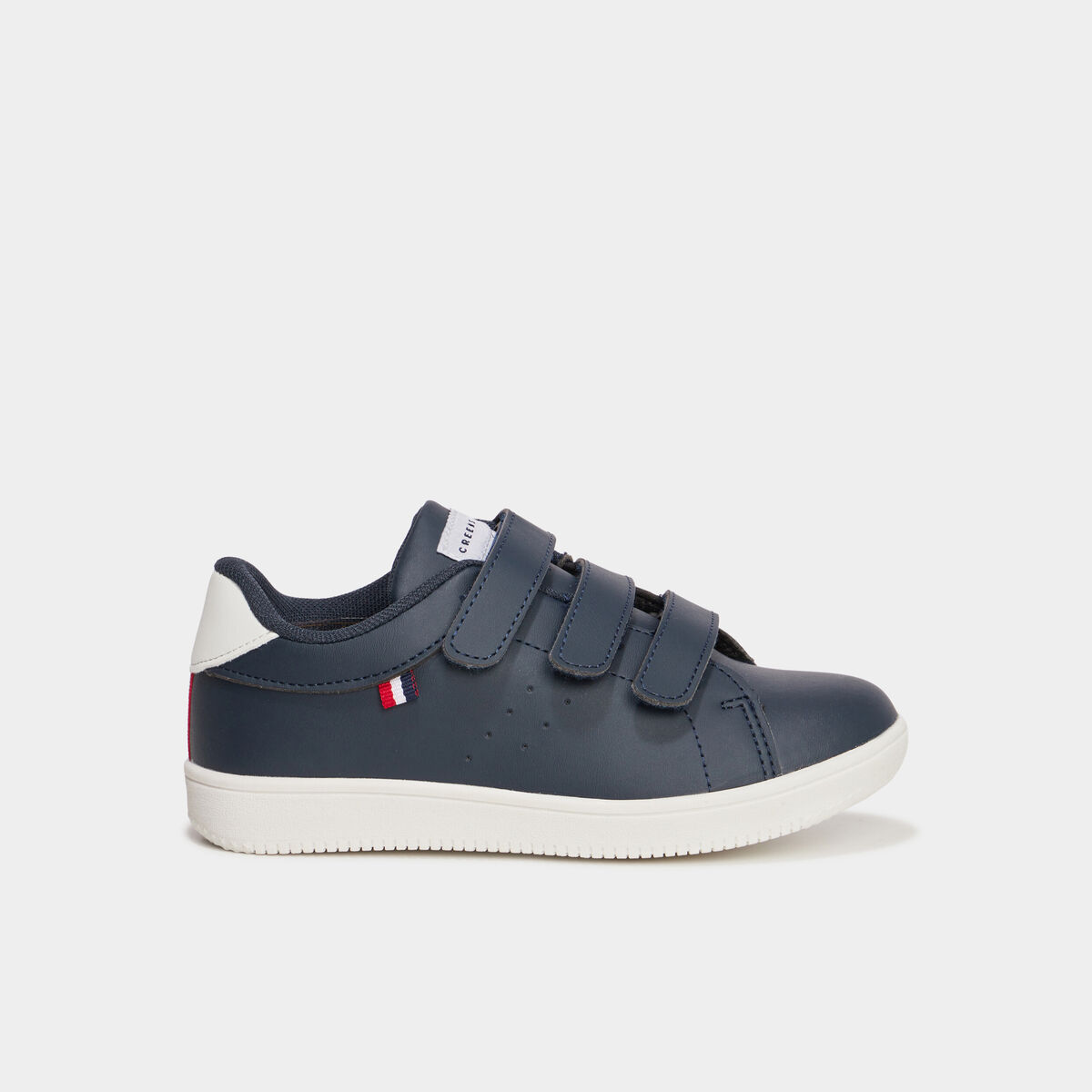 Tennis Creeks &agrave; scratchs bleu marine gar&ccedil;on