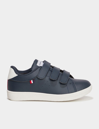Tennis Creeks à scratchs bleu marine garçon