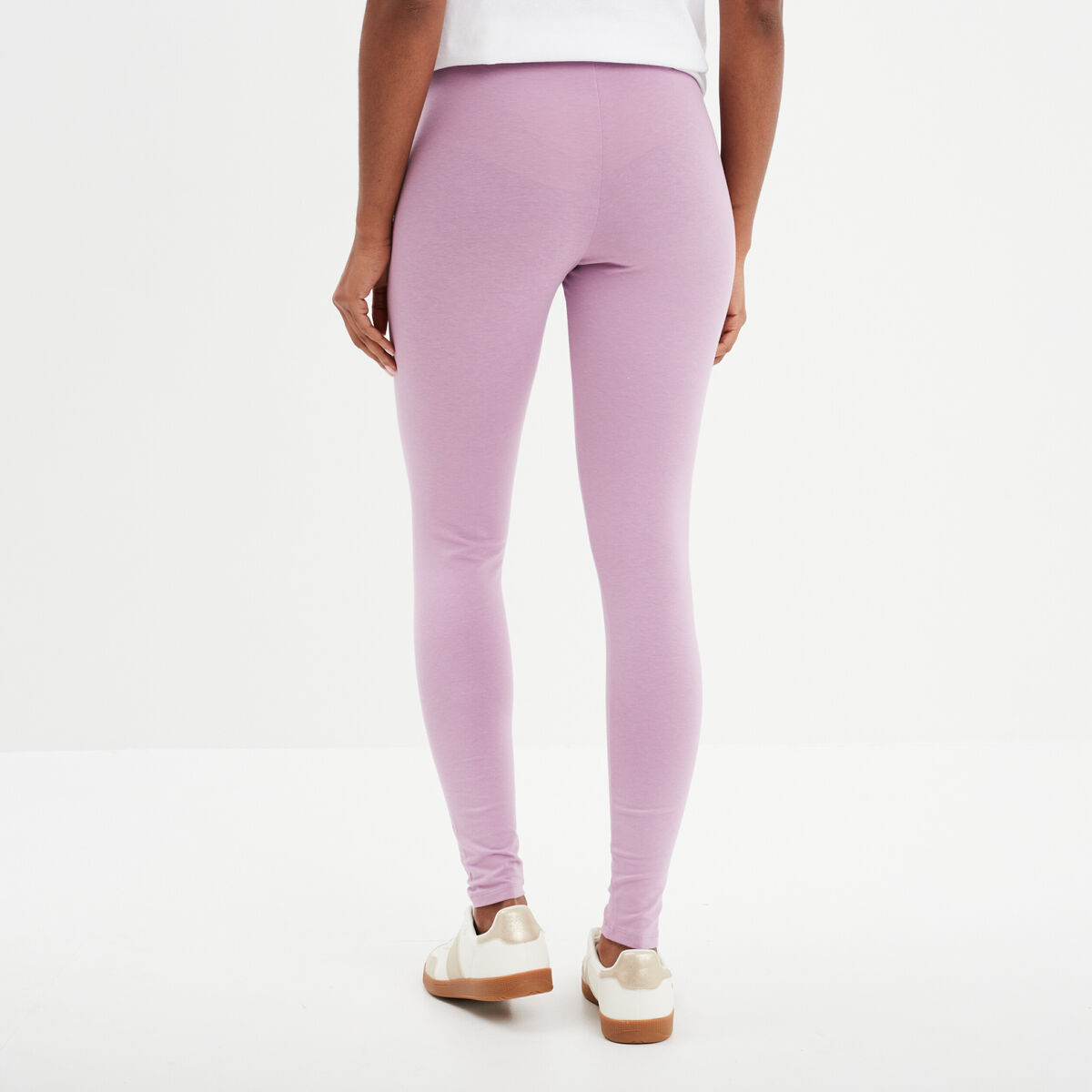 Legging long taille haute parme femme