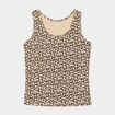 Débardeur coton bretelles larges sable femme