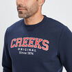 Sweat à col rond Creeks bleu marine homme